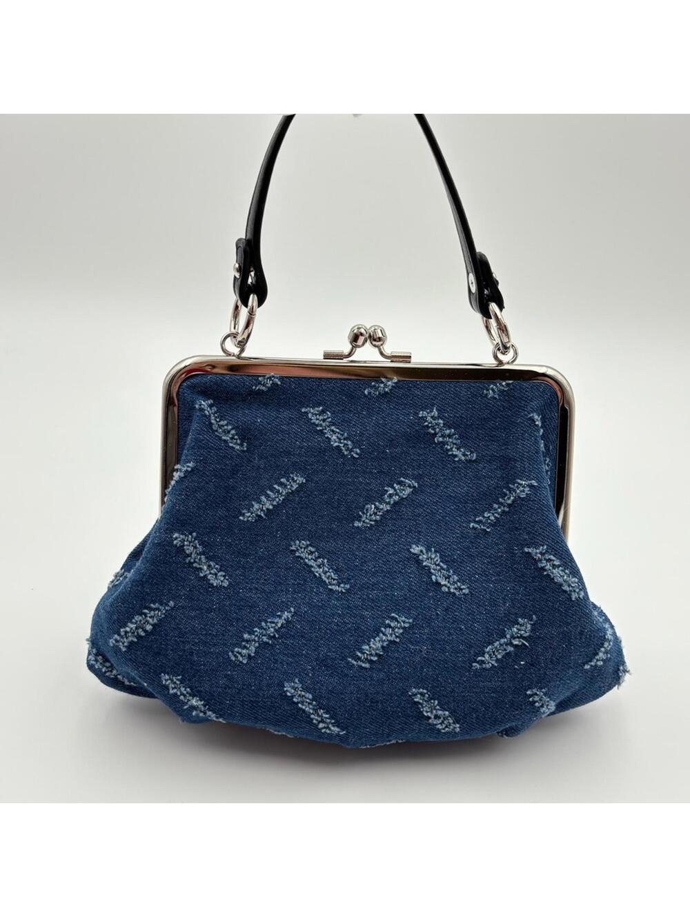 Vivienne Westwood Granny Denim Frame Crossbody Bag Blue - Picture 2 of 6